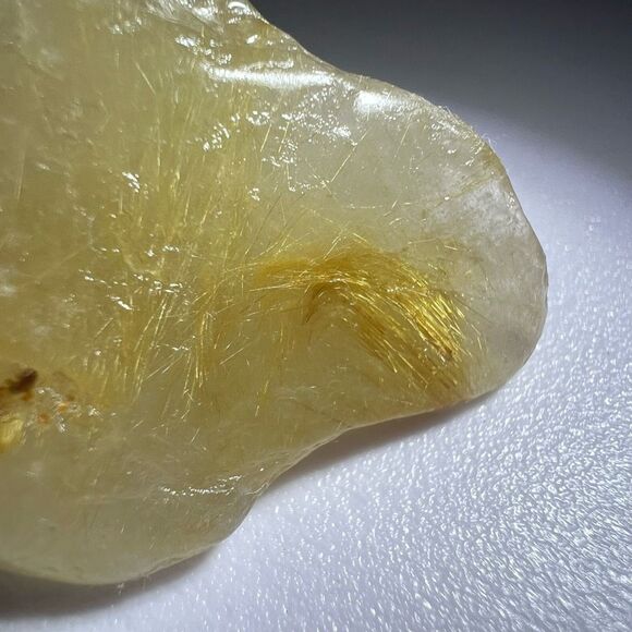 Golden Rutilated Quartz Crystal Freeform (#11) - Picture 6 of 14